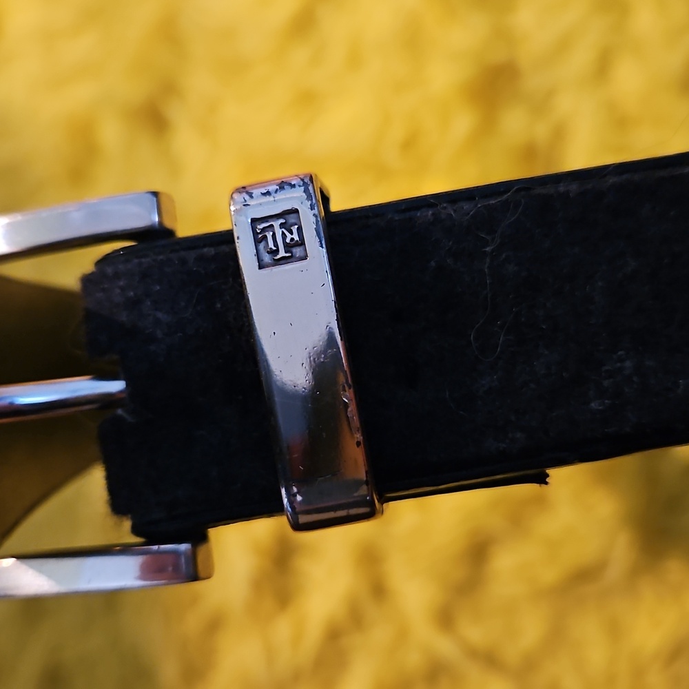RALPH LAUREN Black Leather Belt